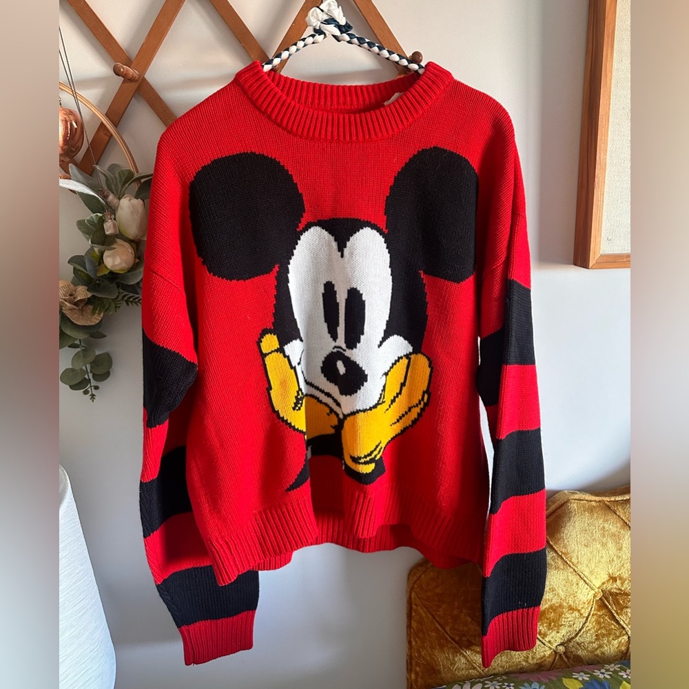 Vintage Mickey Mouse Wool Sweater